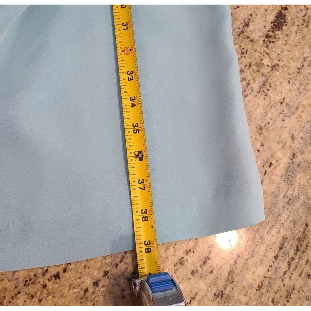 Liz Claiborne 100% Silk Dress Suit Blazer Lined Blue Size 10 2 Piece Office - Picture 6 of 16